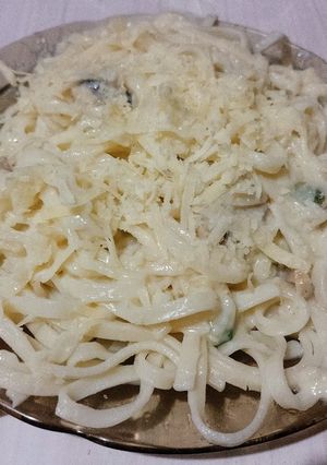 Una foto de Salsa Blanca con Champiñones - Sin Tacc