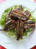 Boquerones rellenos con majadito y crujiente de almendras