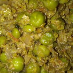 A picture of Suhanjna ka Phul with Matar.