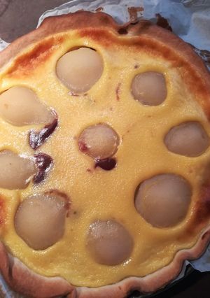 Une photo de Tarte poire chocolat