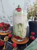 Strawberry Matcha Latte