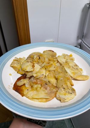 Una foto de Pollo al horno a la naranja