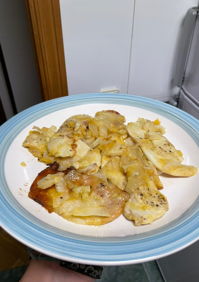 Una foto de Pollo al horno a la naranja
