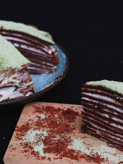 Foto resep Choco Greentea Mille Crepes