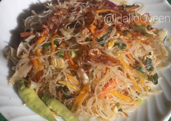 Resep: Bihun sayur goreng Rumahan