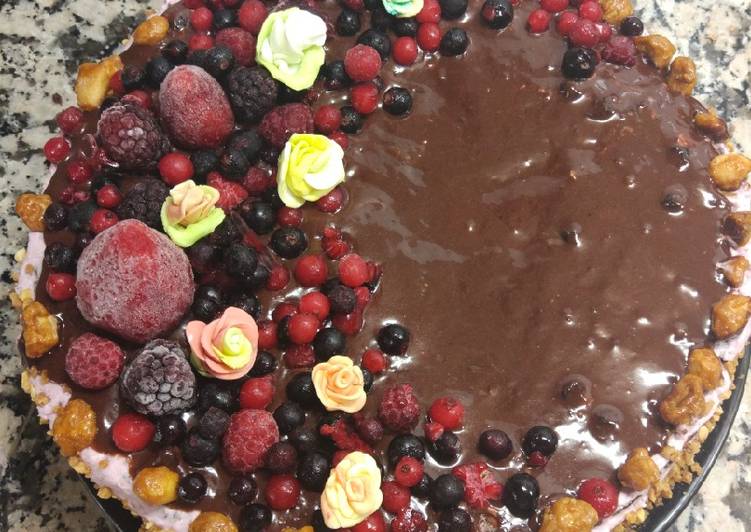 Tarta de chocolate y frutos rojos 2