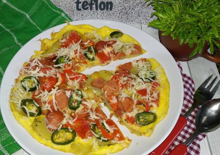 *pizza kentang telur teflon*