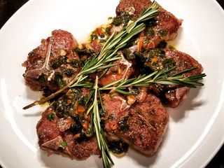 Pan Fried Lemon and Garlic Lamb Chops
