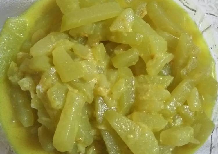 Cara memasak Sayur labu siam kuah kuning Anti Gagal