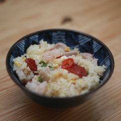 Prawn Sausage Fried Rice A picture of Prawn Sausage Fried Rice.