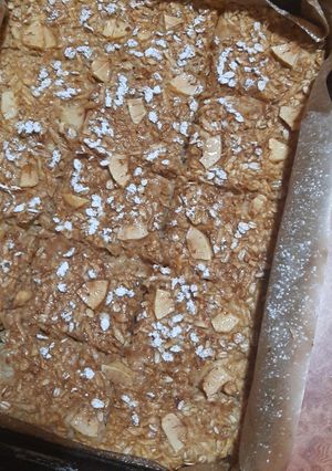 Almás zabpelyhes sütemény recept fotója