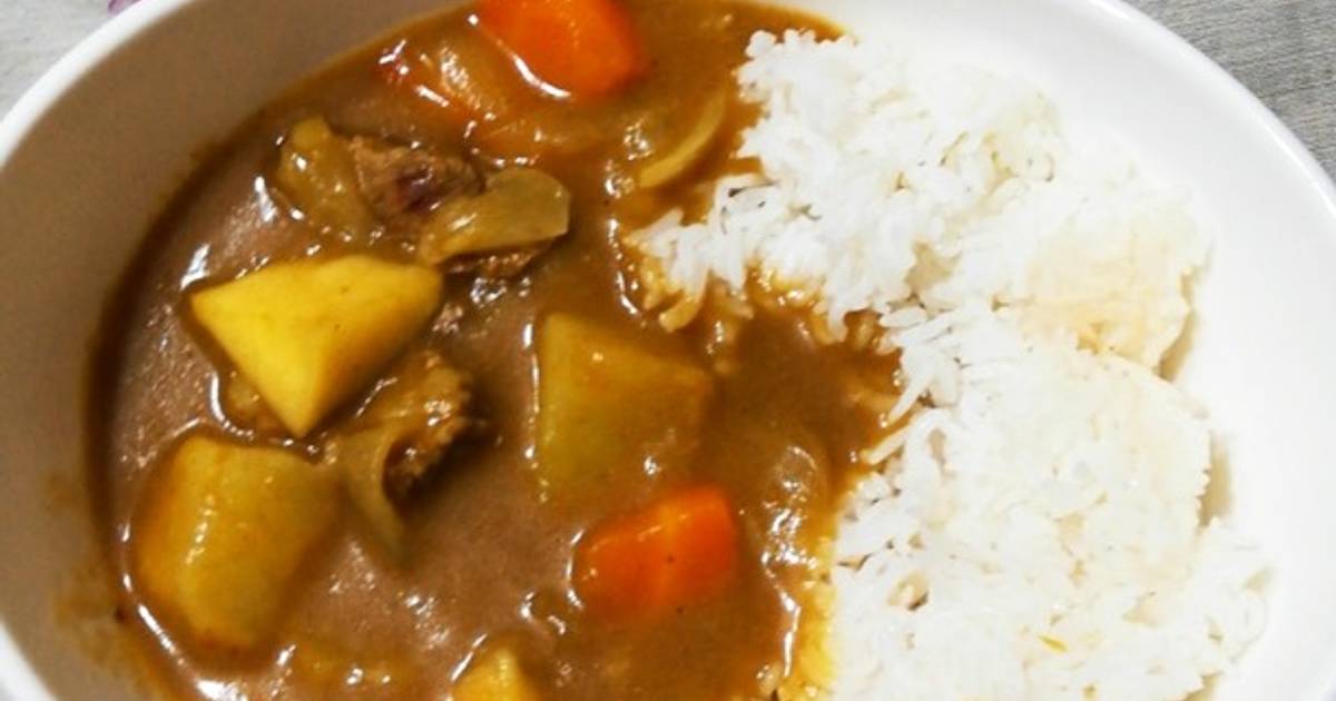 Curry japonés con carne Receta de Verónica Rocca- Cookpad