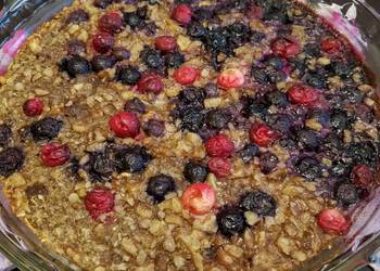 The New Way Serving Recipe Baked Oatmeal Delicious and Healthy