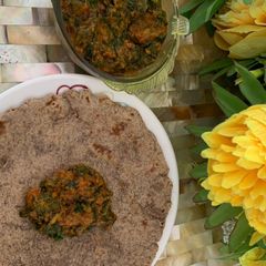 A picture of Palak ki sabzi.