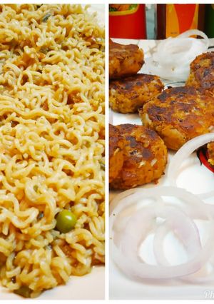 A picture of Galouti Kabab & Oats maggi.