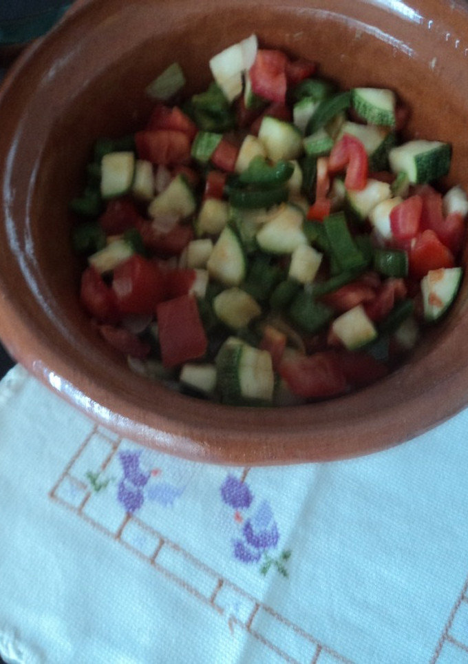 Una foto de Calabacitas rancheras a la Mexicana