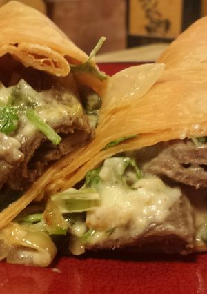 A picture of Southwest Philly Cheese Steak Wrap.