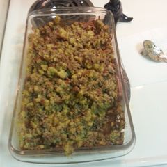 A picture of Stuffing casserole.
