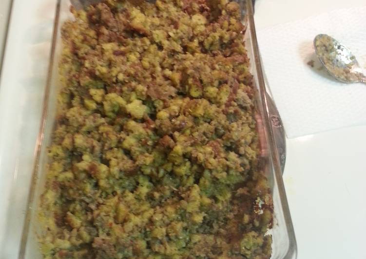 Easiest Way to Prepare Homemade Stuffing casserole