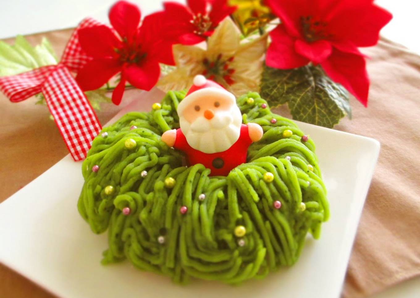 Wreath Shaped Matcha & Sweet Potato Mont Blanc