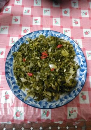 Hình của món Dưa chua_ thơm lừng ngày Tết.