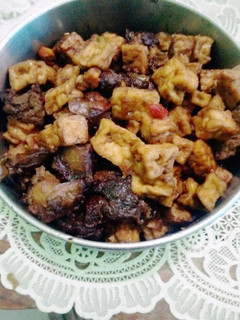 Foto resep Krengsengan rempela hati + tahu tempe