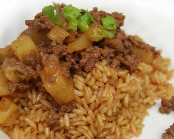 Easy Fast Cooking Minchee Chinese Beef  Potato Hash Most Delicious