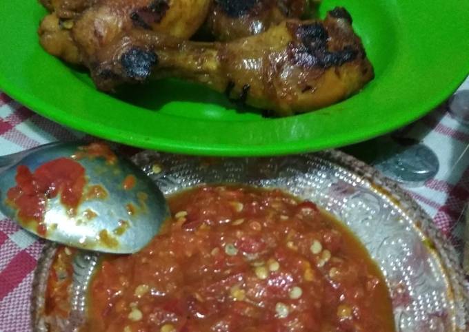 Ayam bakar presto pedas manis sambel sweet (Manis pedas)