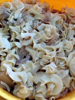 A picture of Haluski (Cabbage and Noodles).