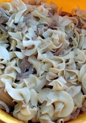 A picture of Haluski (Cabbage and Noodles).