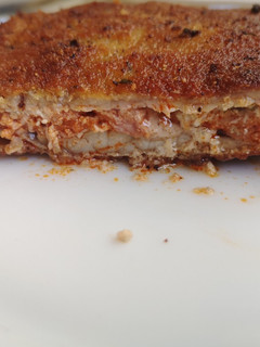 Una foto de Cachopo de picadillo y queso cabrales
