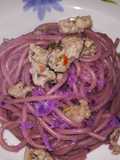 Purple Haze - Drunken Spaghetti with Red Cabbage and Sausage