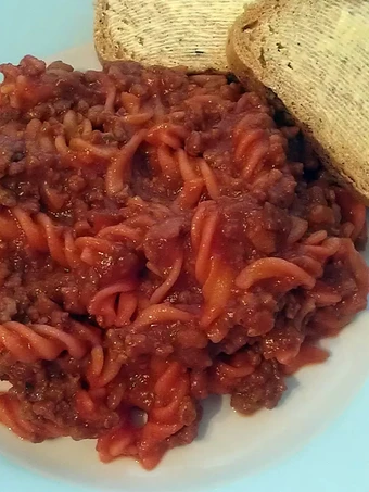 Recipe Vickys Pork Mince Pasta Bolognese, GF DF EF SF NF &amp; Tomato Free which Delicious