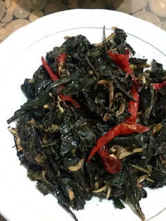 Foto resep Tumis daun singkong Teri