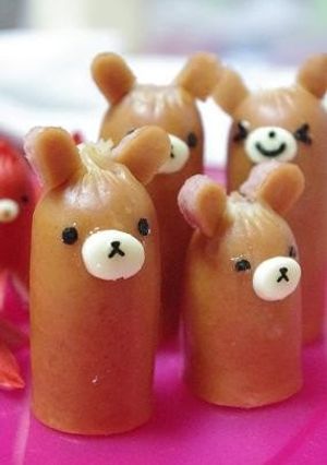 A picture of Wiener Sausage Bears for Bento.