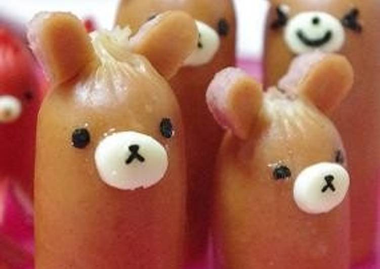 Easiest Way to Make Favorite Wiener Sausage Bears for Bento