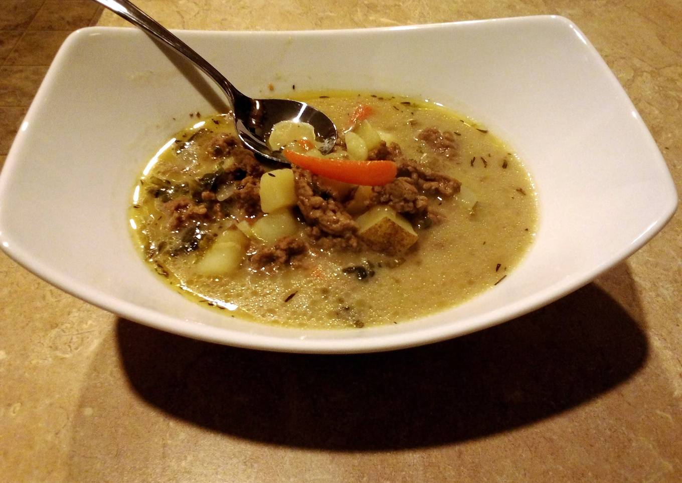 Beef and potato soup