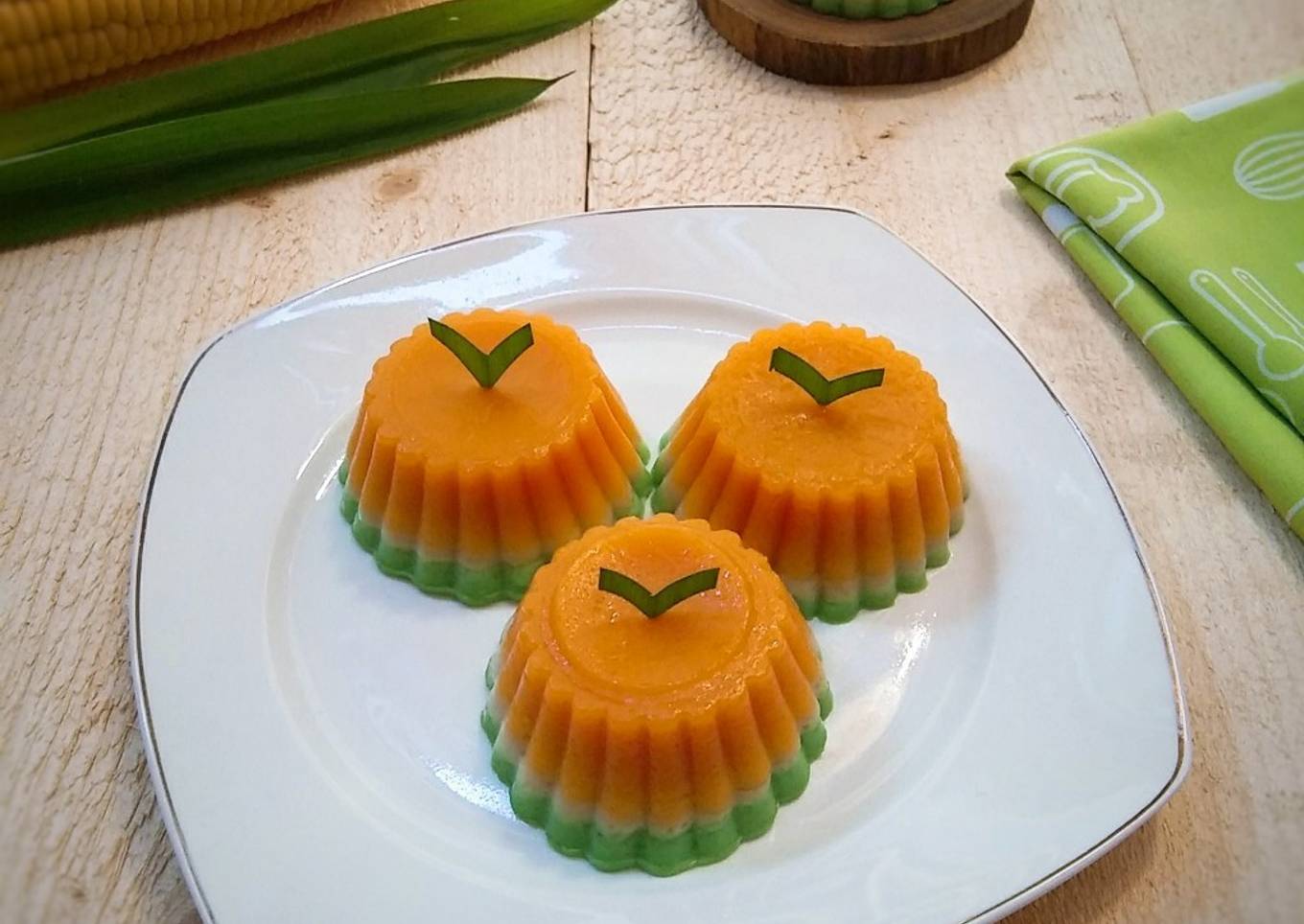 Kue Talam Jagung Pandan