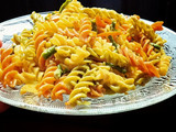 ট্রাই কালার ভেজিটেবল এগ পাস্তা (Tri colour vegetable pasta recipe in Bengali)