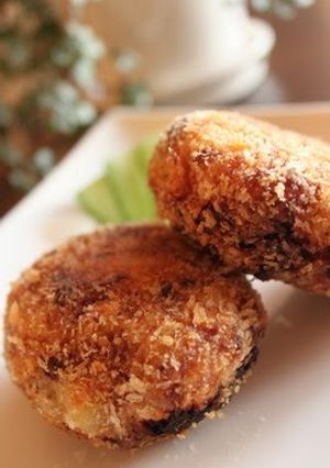 A picture of Croquettes Full of Mushrooms and Sweet Potatoes.