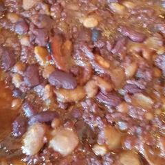A picture of Ol' Settler ' Baked Beans.