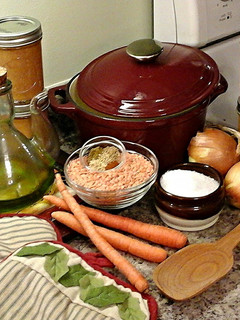 A picture of Red Lentil Soup.