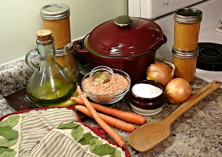 Steps to Make Homemade Red Lentil Soup