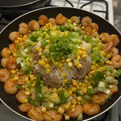 A picture of Shrimp Pepper Rice (Pepper Lunch inspired).