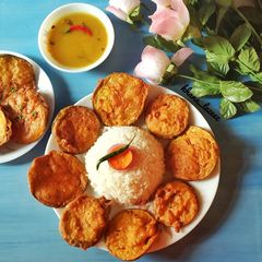 A picture of Begun bhaja.