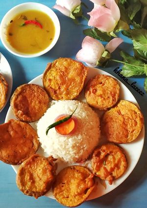 A picture of Begun bhaja.