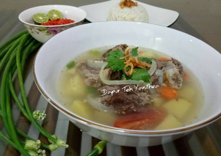 Resep Sop Iga Sapi ala Dapur Teh Yanithea Anti Gagal