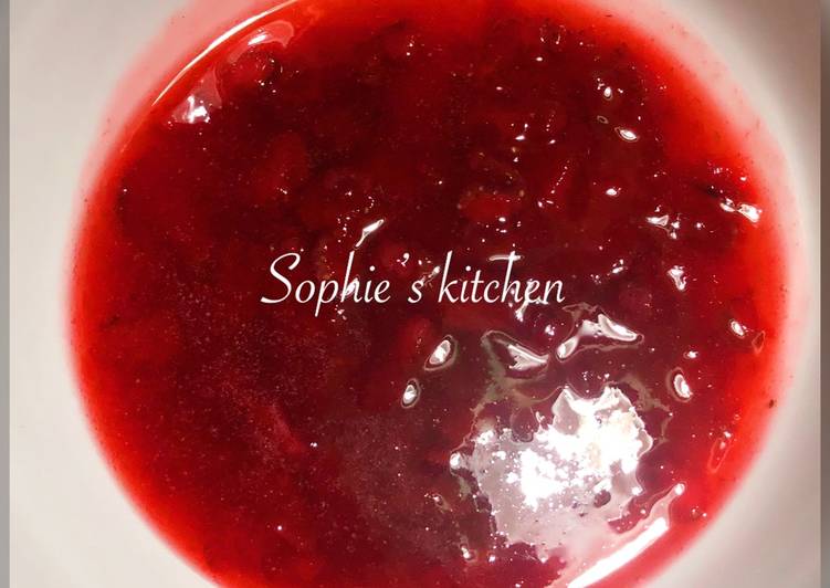 Strawberry compote