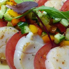 A picture of Seared Scallops Carpaccio.
