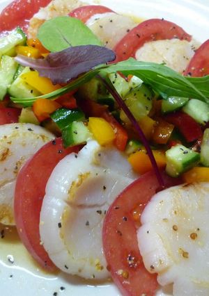 A picture of Seared Scallops Carpaccio.